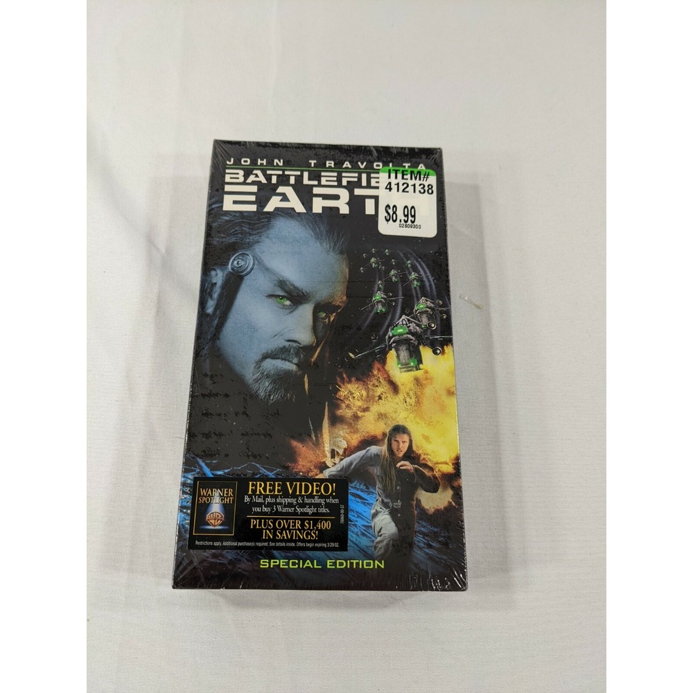 Battlefield Earth (VHS, 2001) NEW, SEALED. Scientology , John Travolta, sci‎ fi